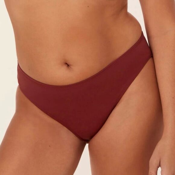 Andie Swim The Hipster Bikini Bottom in Truffle Size L NWT - Picture 1 of 13